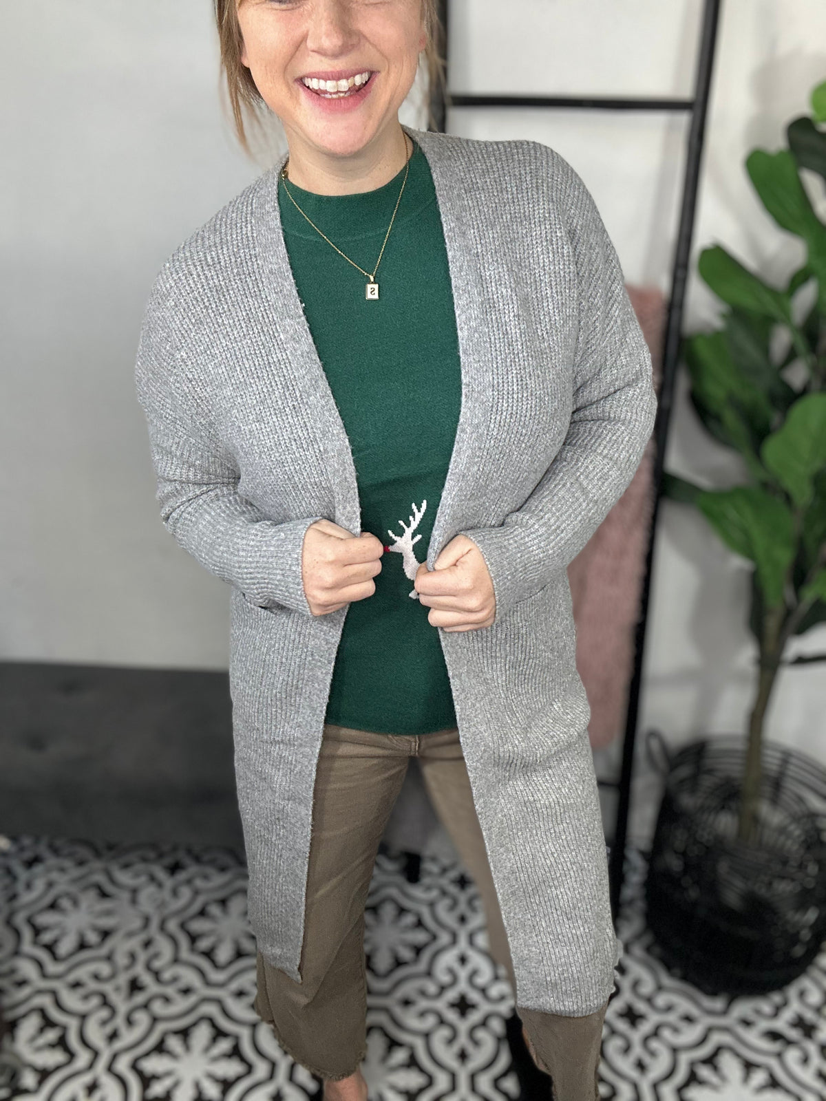 Ella Duster Cardigan - Grey