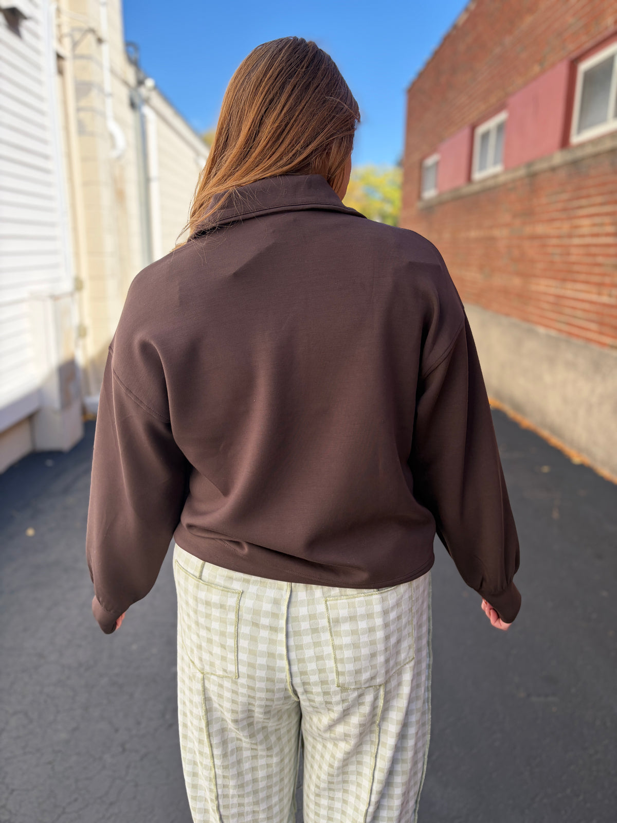 Espresso Simple Comfort Quarter Zip