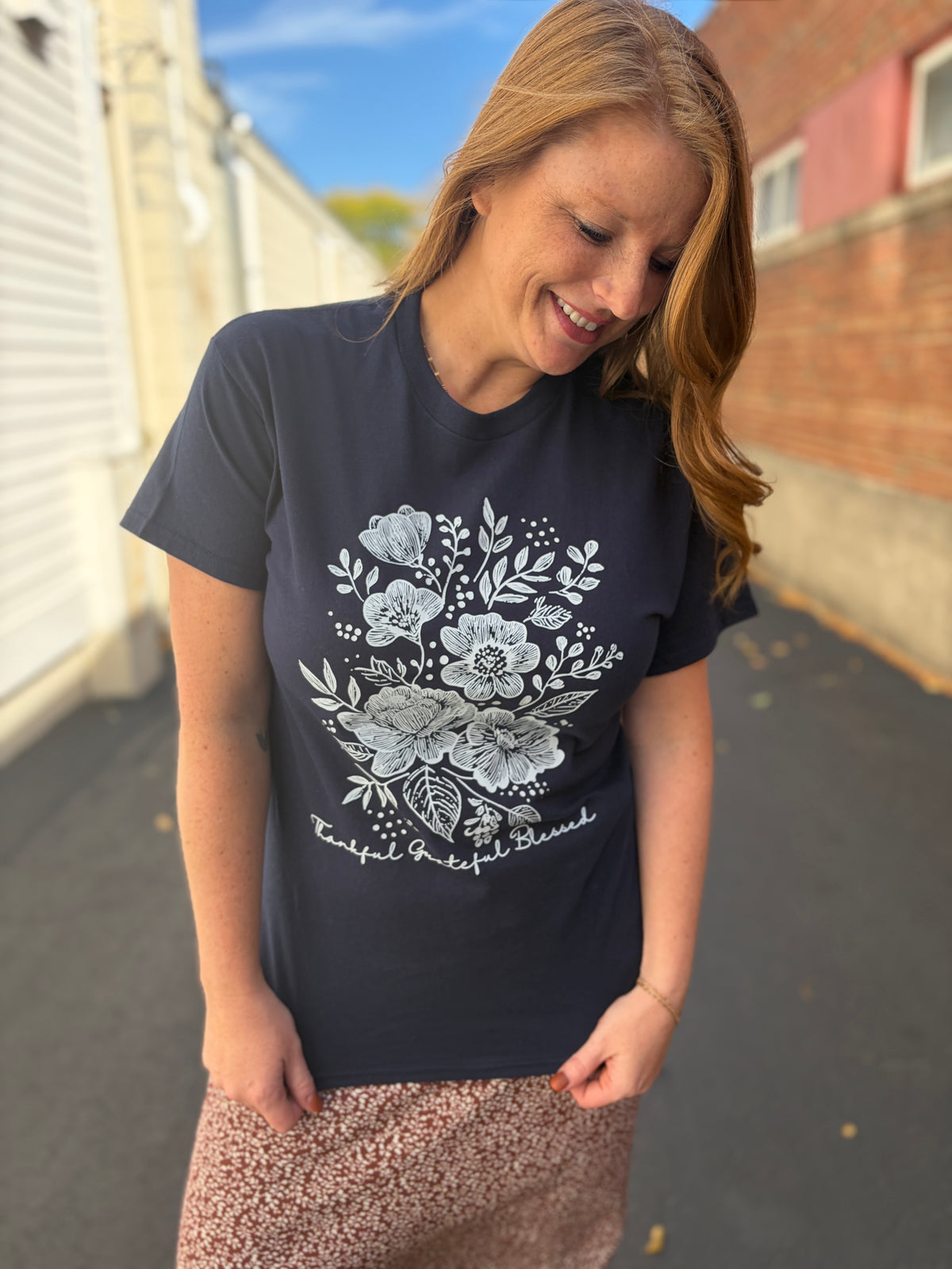Thankful Grateful Blessed Graphic Tee