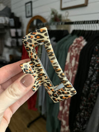 Animal Print Claw Clips