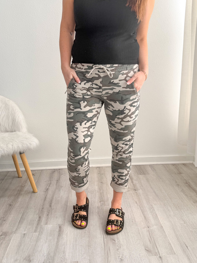 Heather Camo Joggers