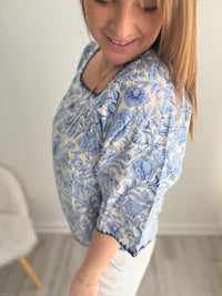 Robin Floral Baby Doll Top