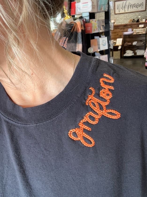 Grafton Embroider Neckline Tee