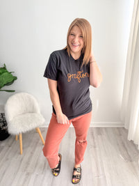 Grafton Embroidered Center Tee