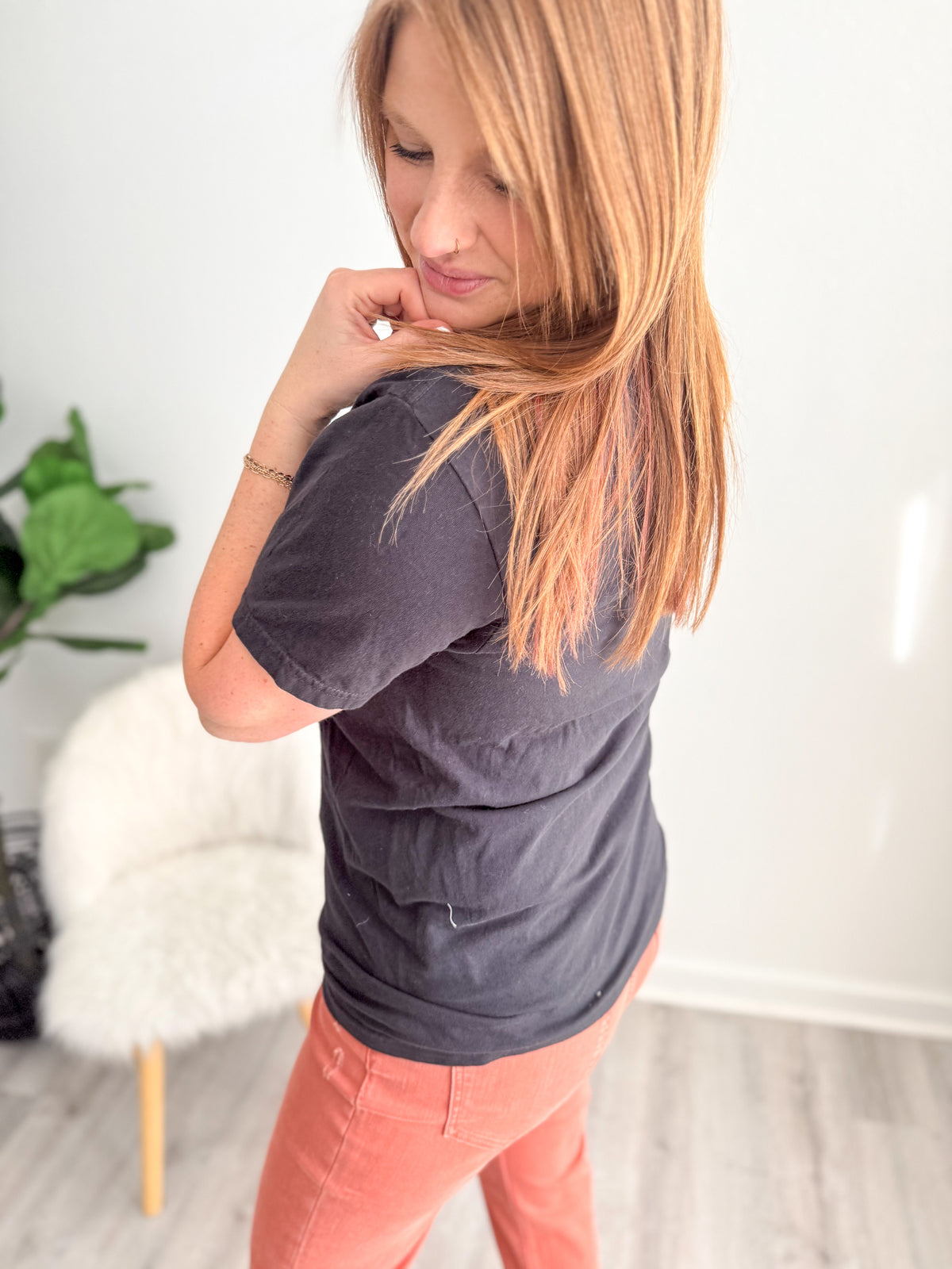 Grafton Embroidered Center Tee