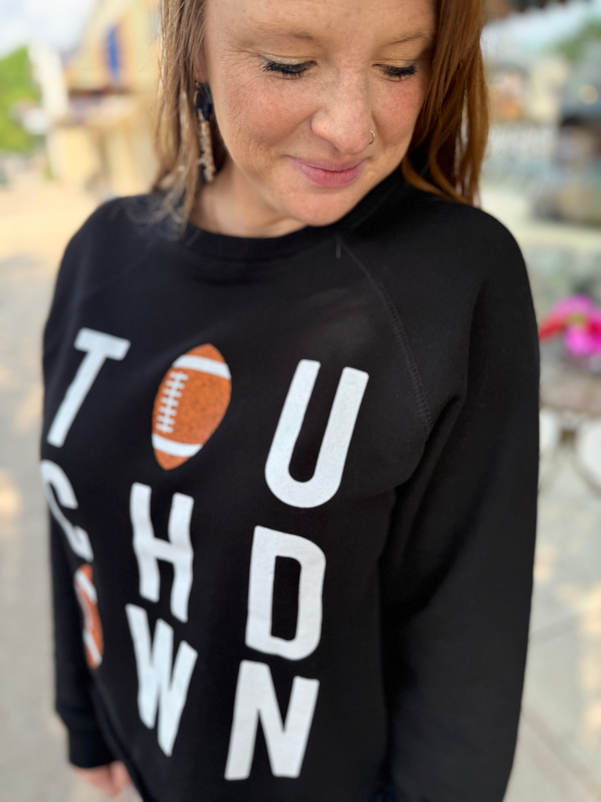 Gliz Touchdown Football Graphic Top