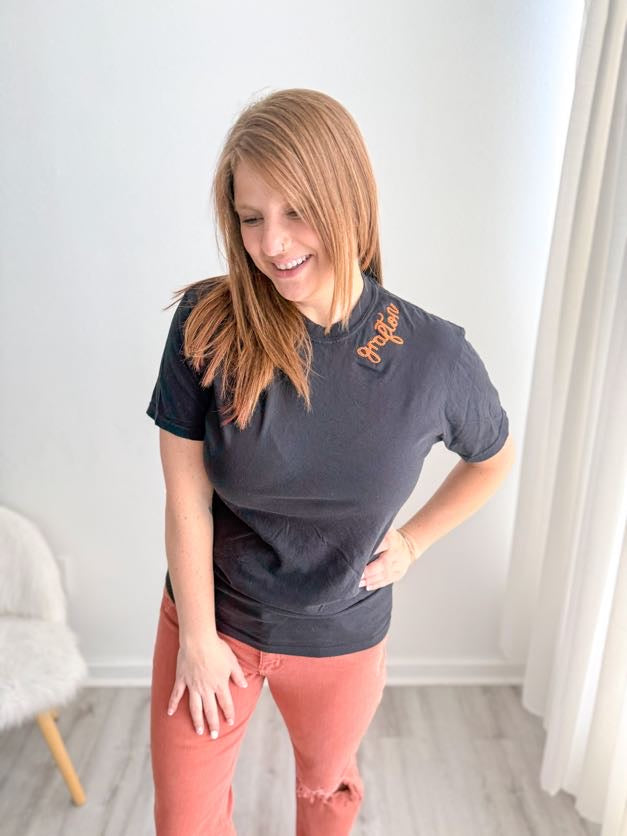 Grafton Embroider Neckline Tee