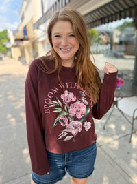 Bloom With Grace Flower Graphic Pullover - NC