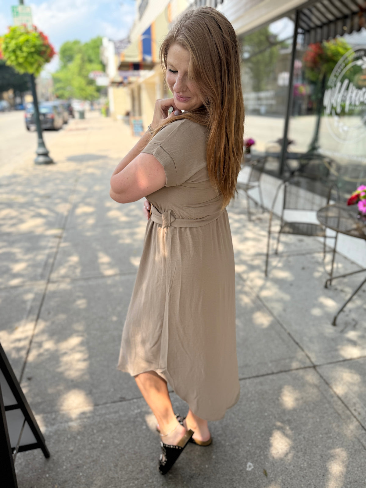 Juniper Button Belt Dress