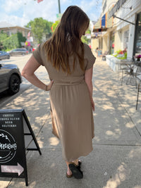 Juniper Button Belt Dress