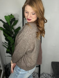 Neutral Glitter Cardigan