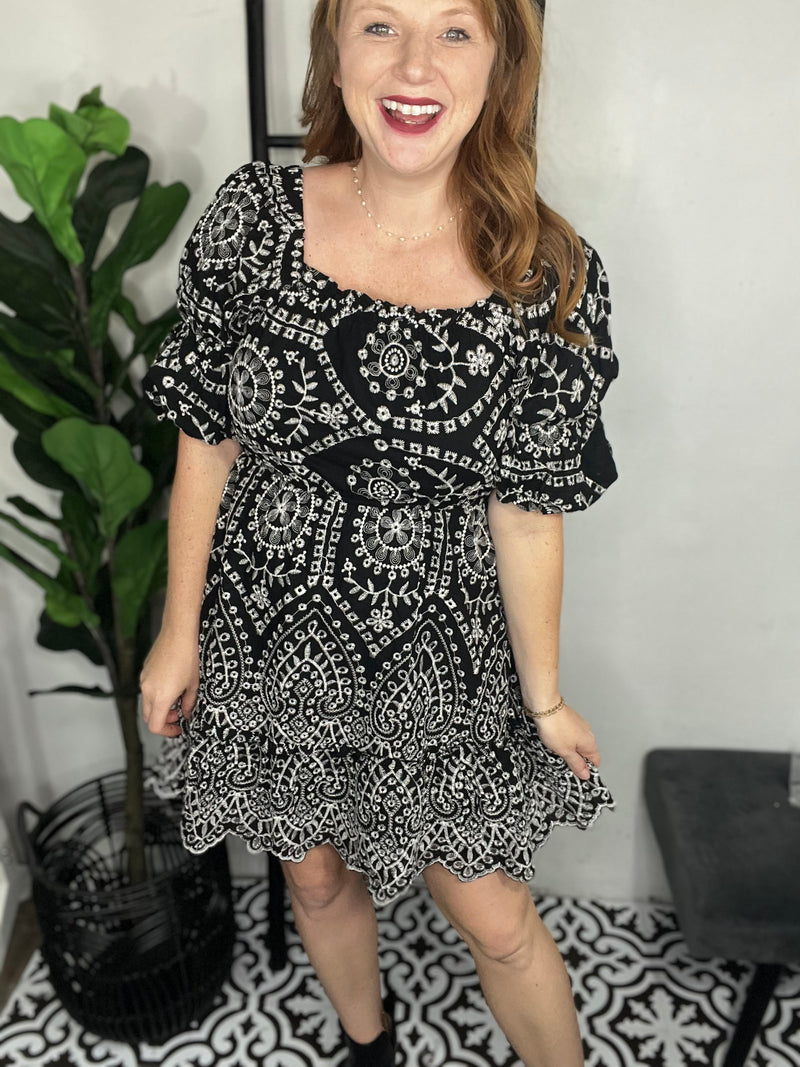 Celeste Embroidered Dress