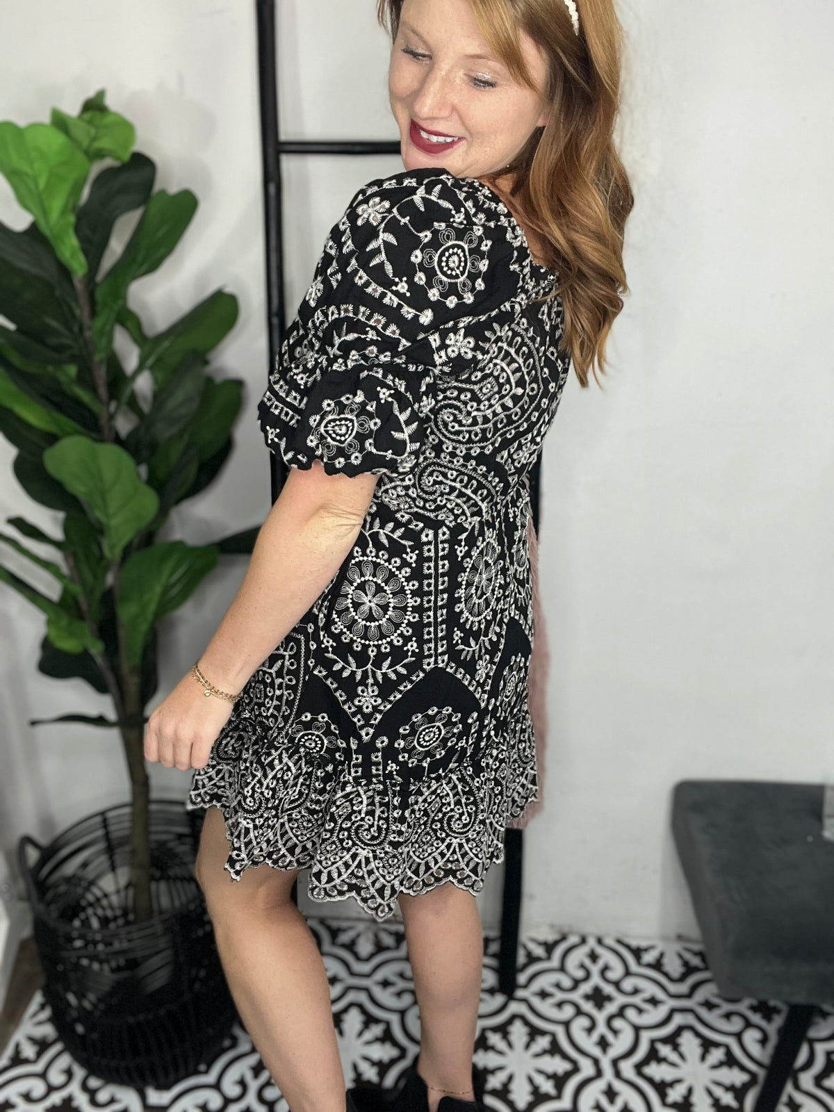 Celeste Embroidered Dress