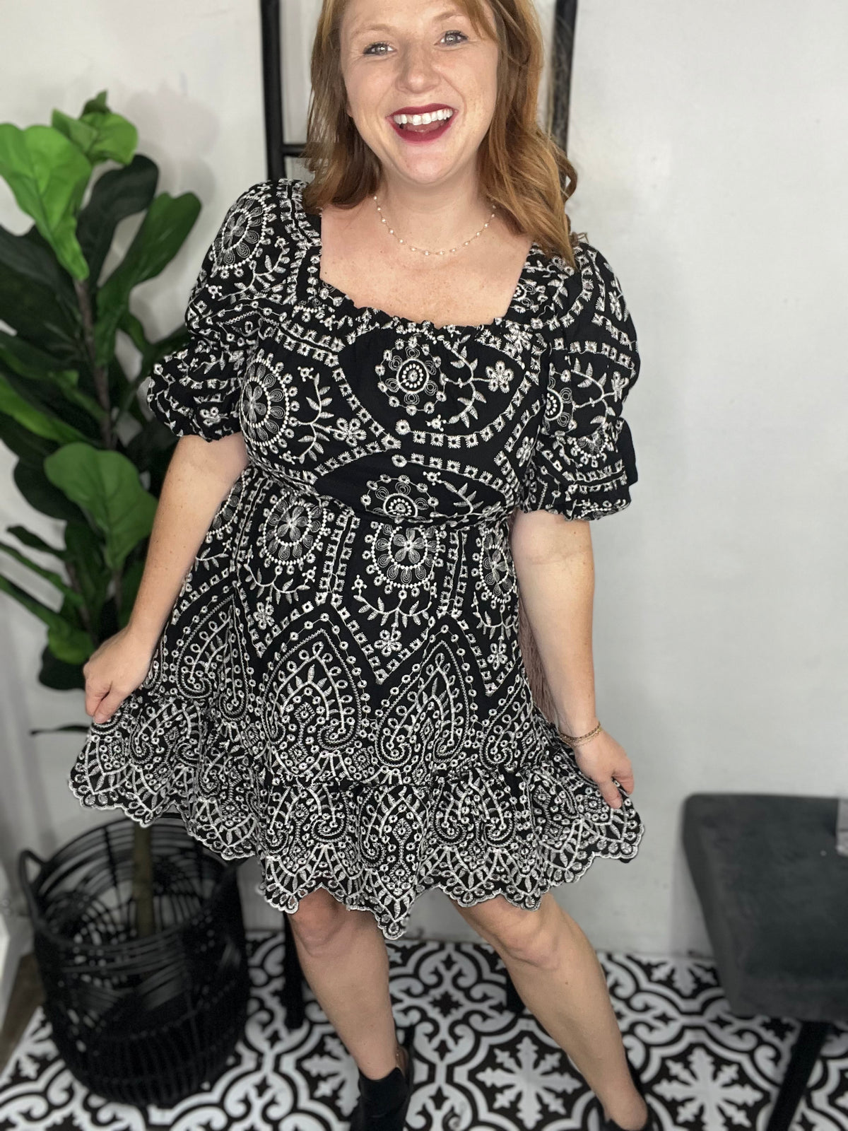 Celeste Embroidered Dress