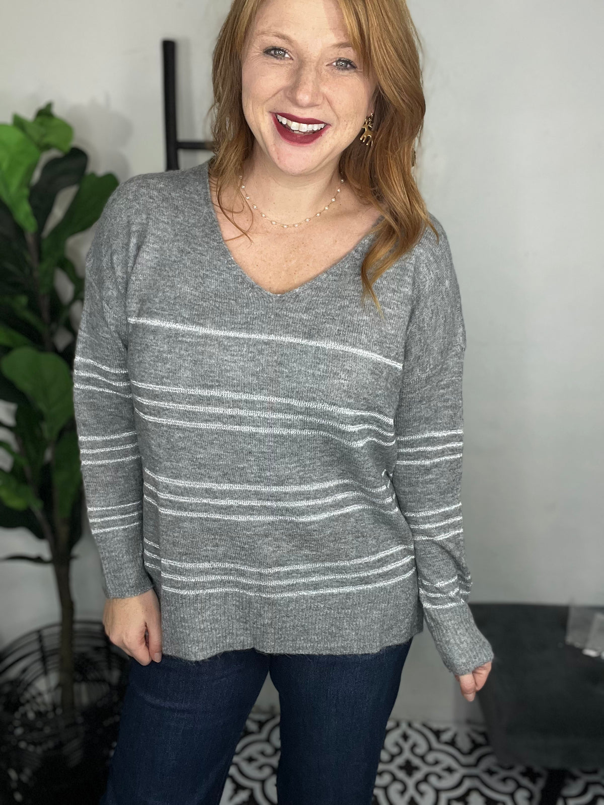 Sparkle Stripe Sweater