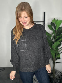 Cozy Everyday Tunic Sweater - Black