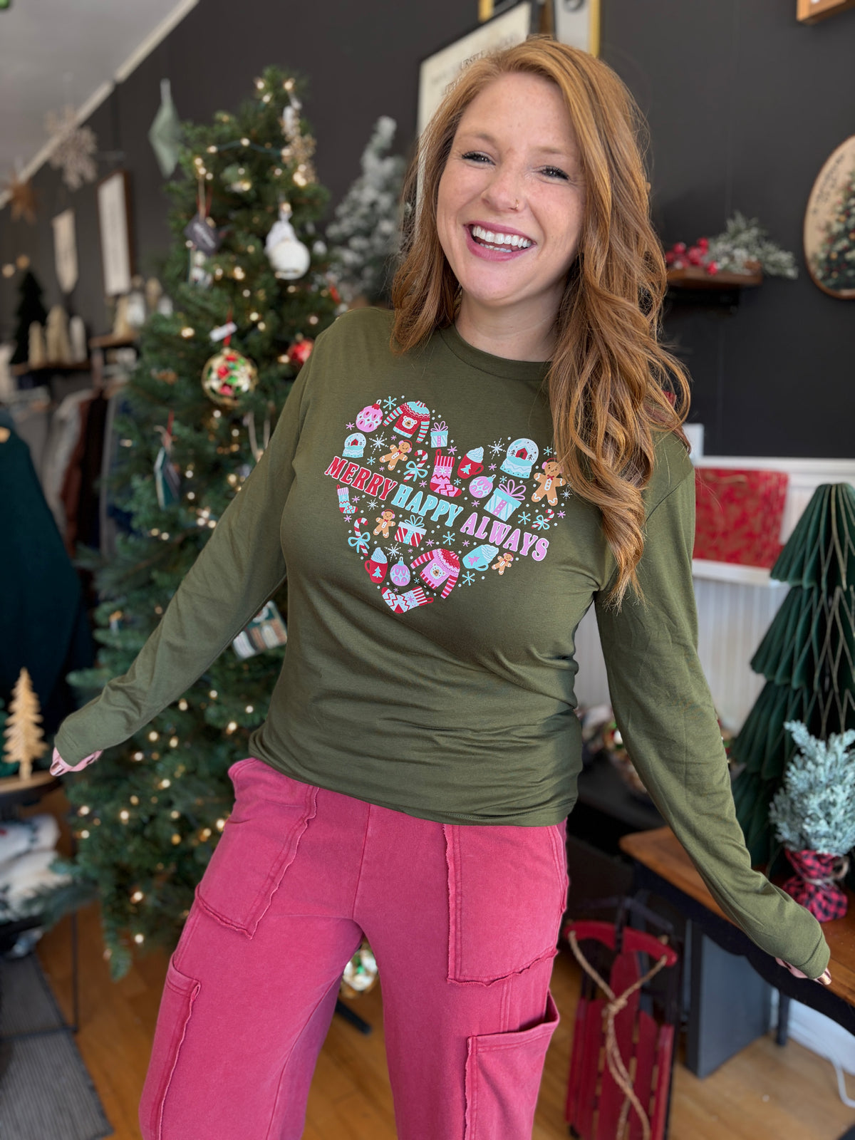 Merry Happy Always Graphic Shirt