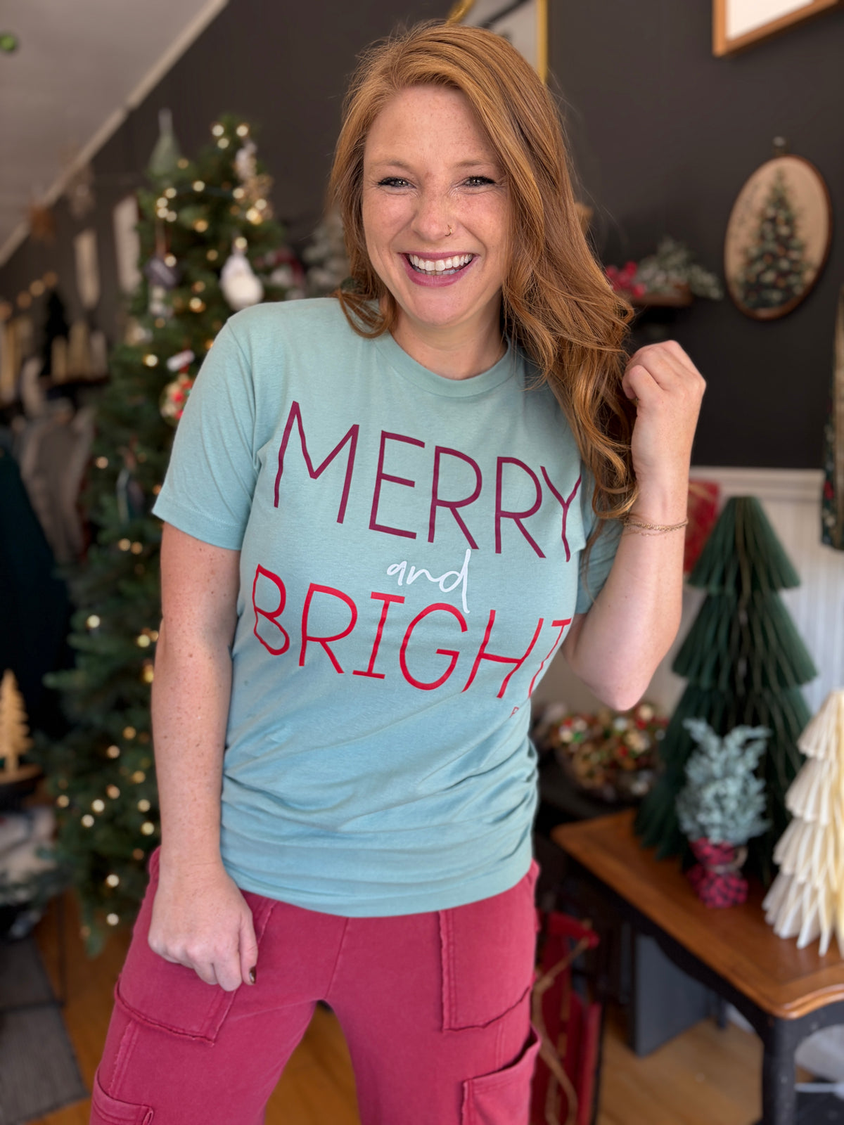 Merry And Bright Graphic Tee