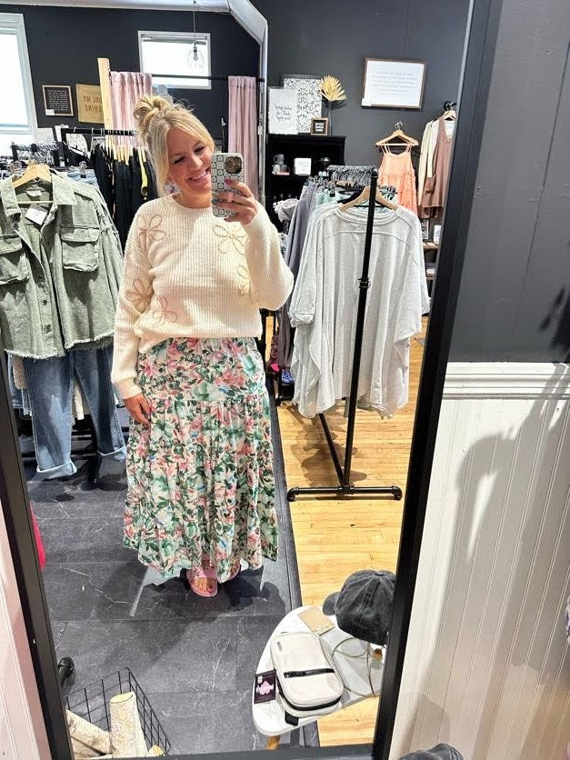 Clara Floral Maxi Skirt*