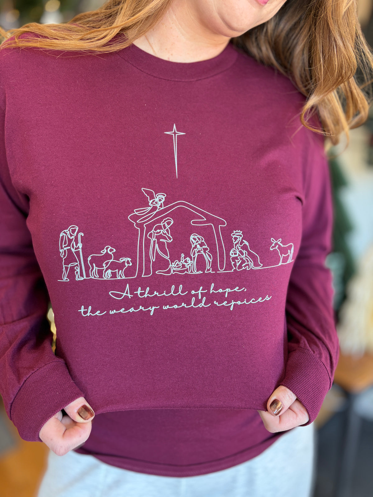A Thrill of Hope Nativity Long Sleeve