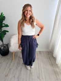 Willow Gauze Bow Joggers