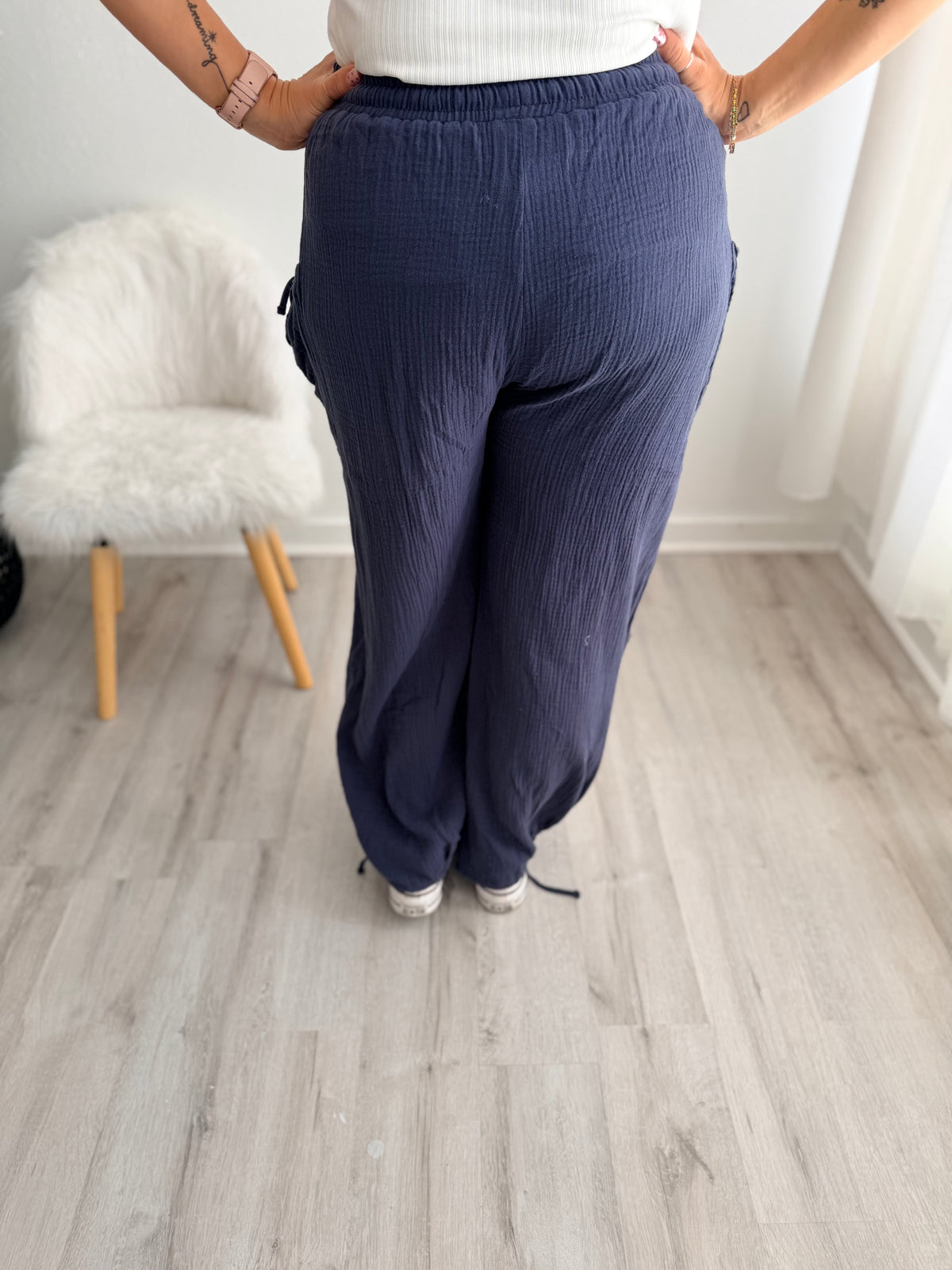 Willow Gauze Bow Joggers