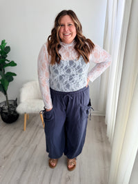 Willow Gauze Bow Joggers