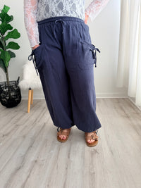 Willow Gauze Bow Joggers