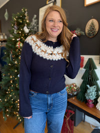Reindeer Crossing Cardigan