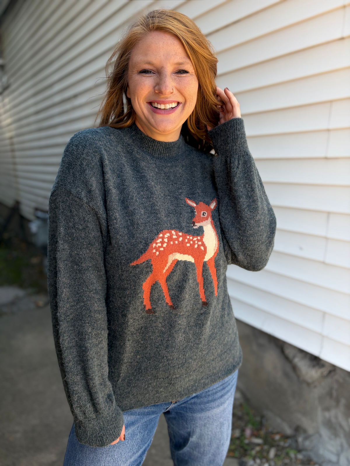 Bambi Mock Neck Sweater