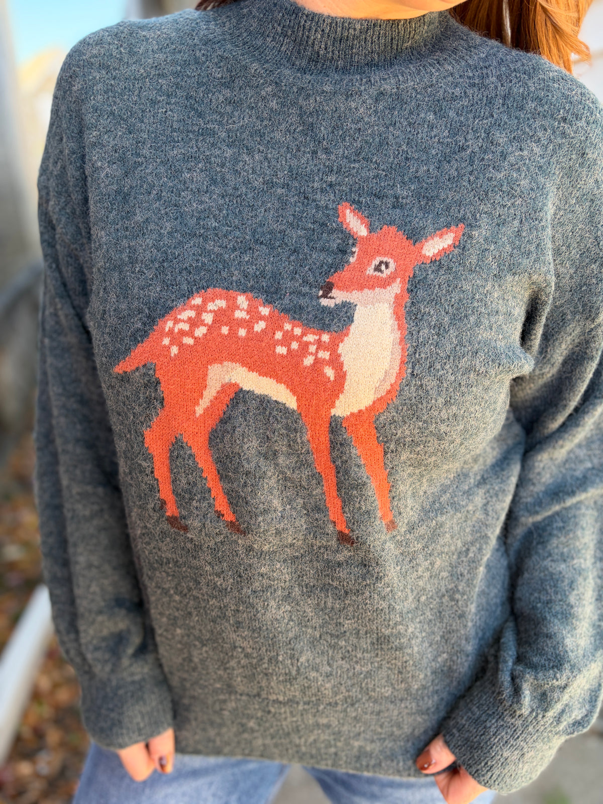 Bambi Mock Neck Sweater