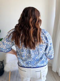 Robin Floral Baby Doll Top