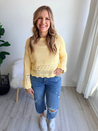 Sunbeam Scallop Knit Sweater