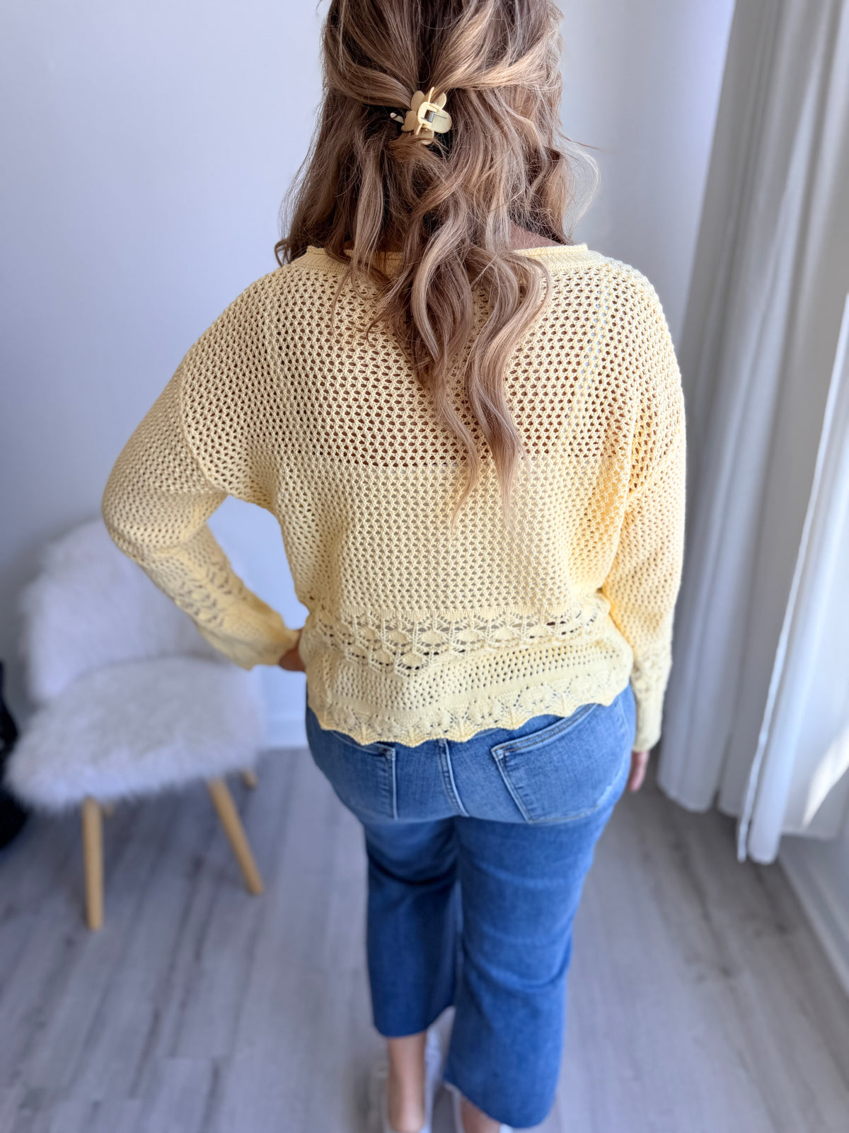 Sunbeam Scallop Knit Sweater