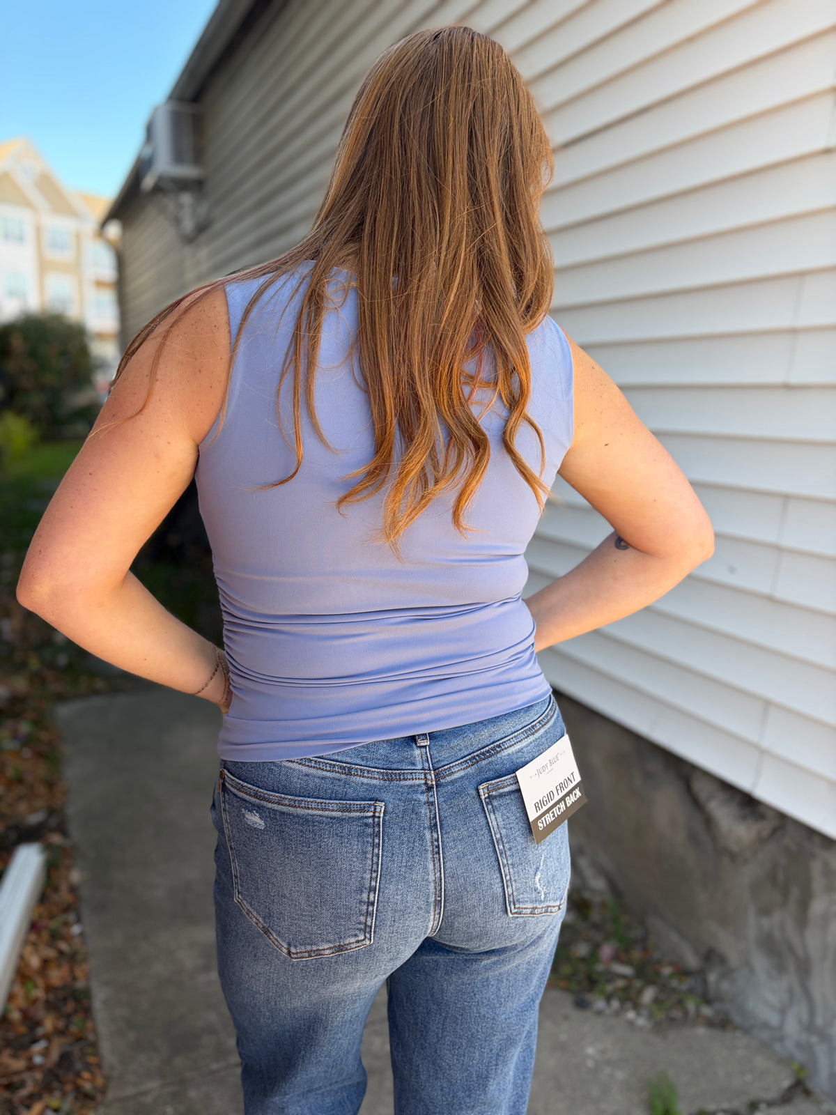 Slate Ruched Tank