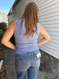 Slate Ruched Tank