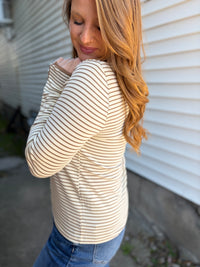Latte Stripe Long Sleeve