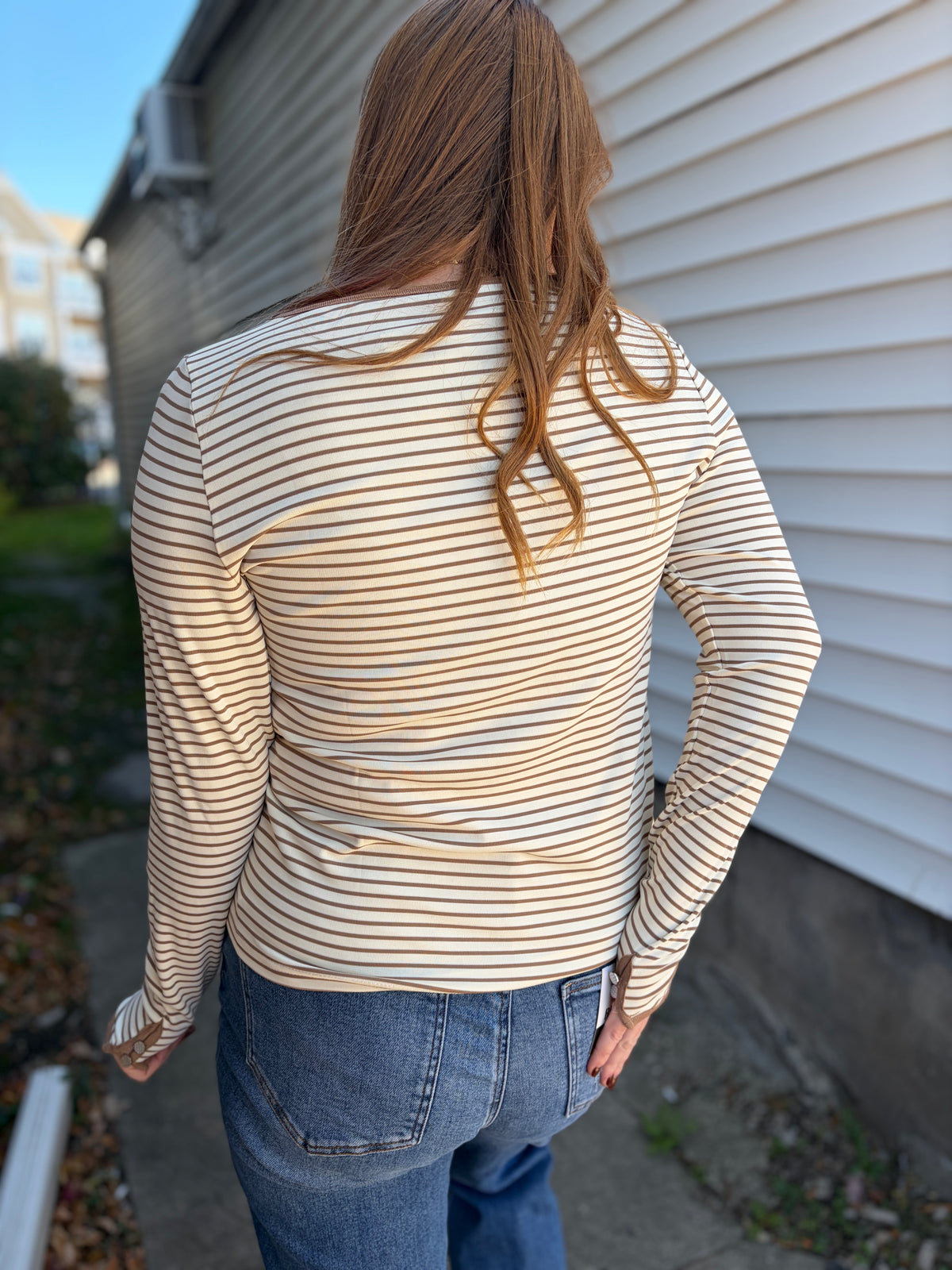 Latte Stripe Long Sleeve