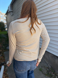 Latte Stripe Long Sleeve
