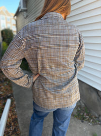 Grey Plaid Blazer