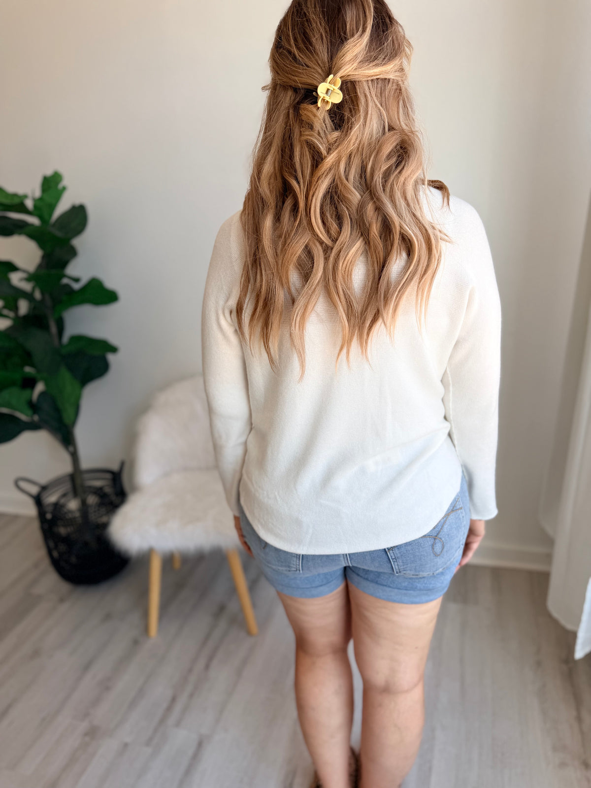 Soft Lightweight Ivory Sweater