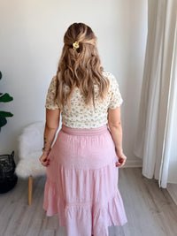 Petal Whisper Fitted Top