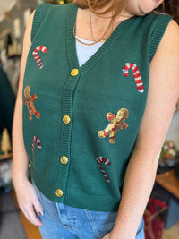 Holiday Lane Sparkle Sweater Vest