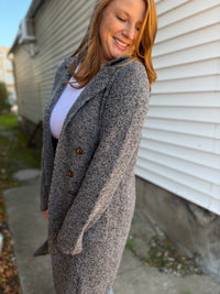 Charcoal Sweater Cardigan