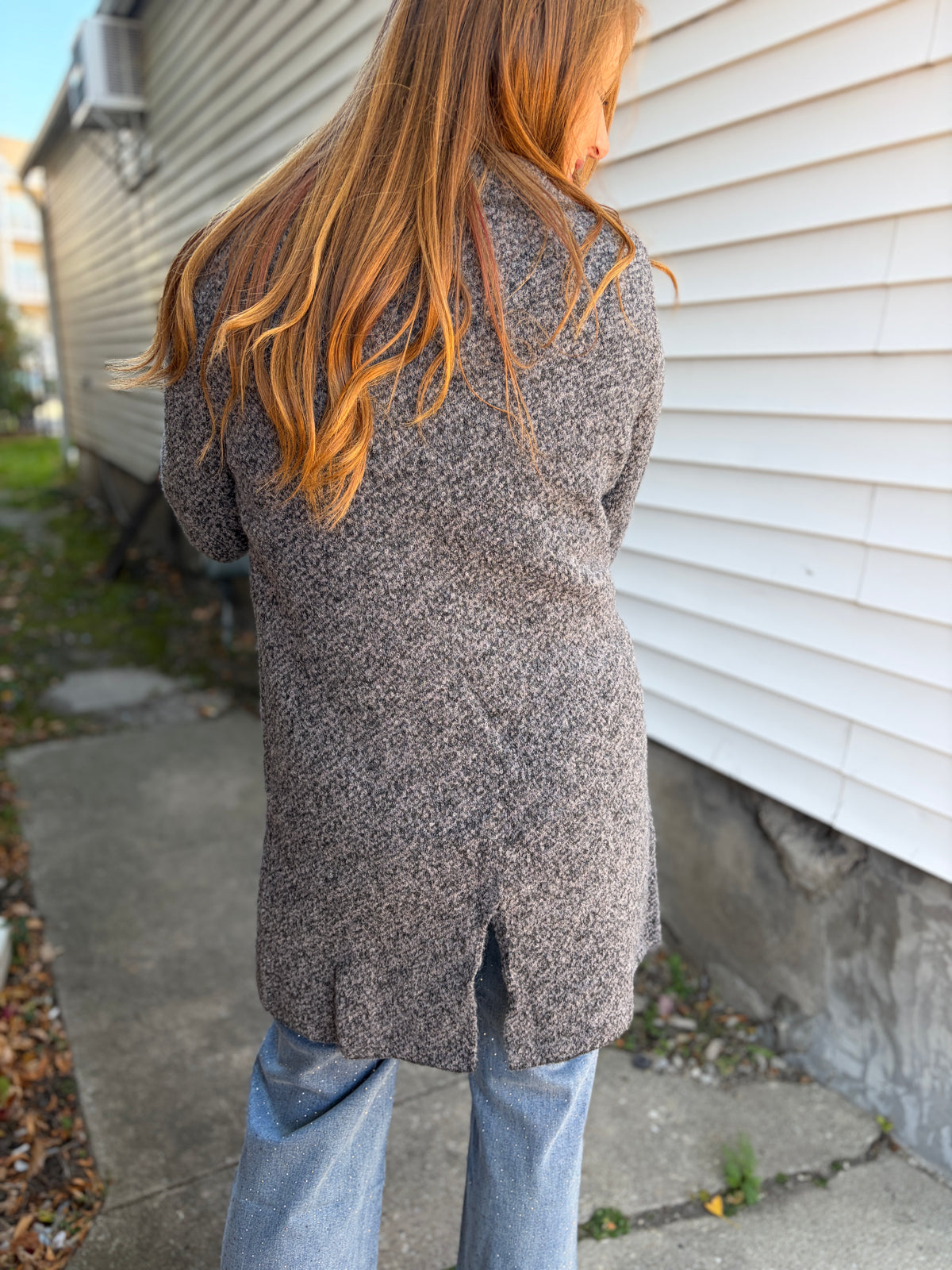 Charcoal Sweater Cardigan