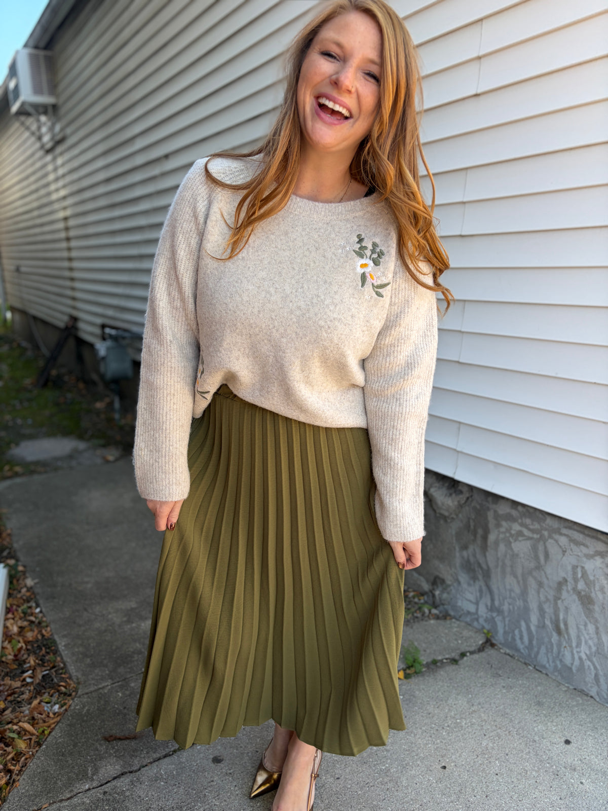 Faye Floral Embroidered Sweater