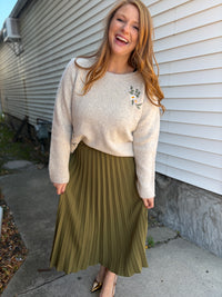 Faye Floral Embroidered Sweater