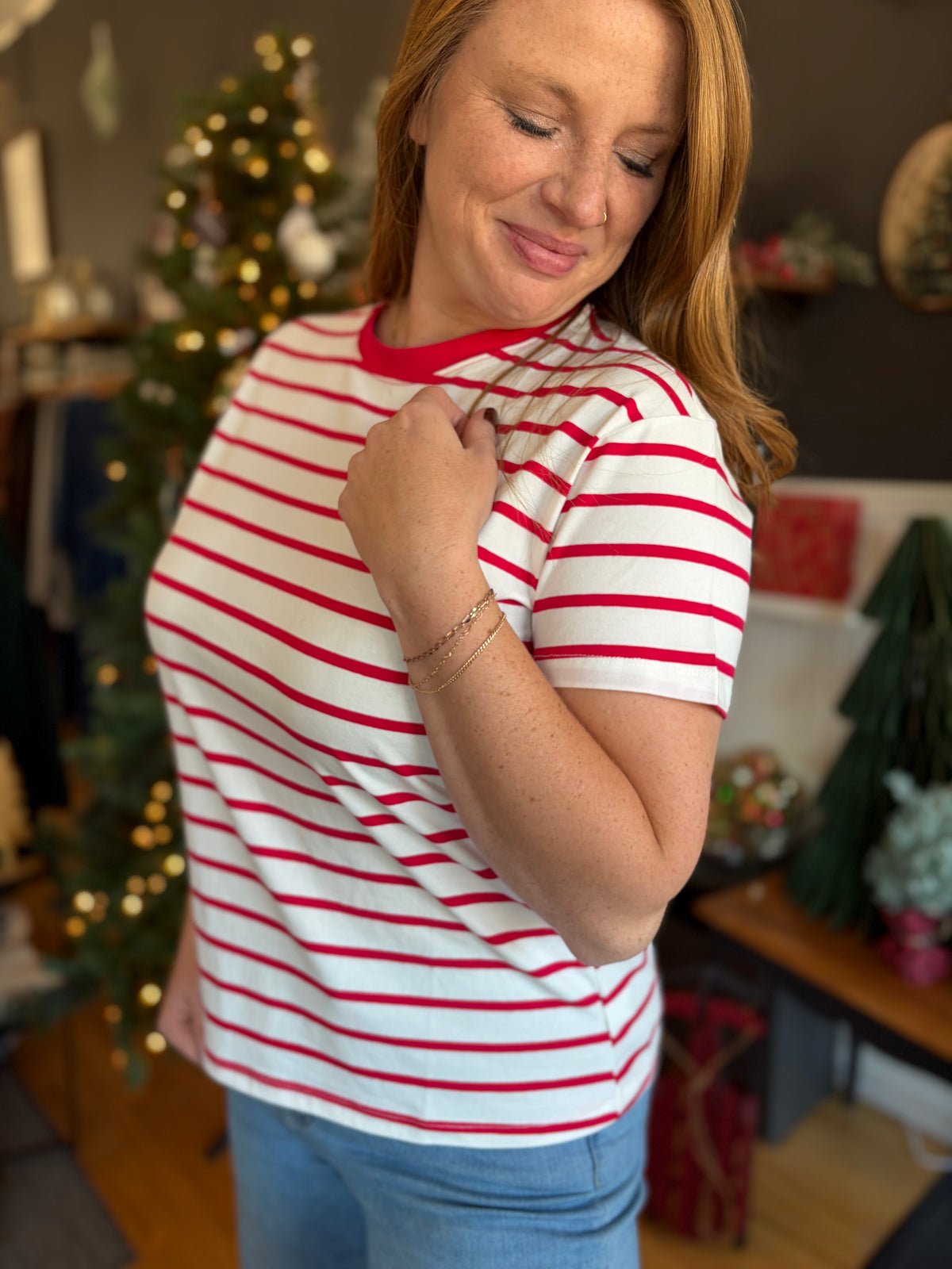 Ruby Striped Tee