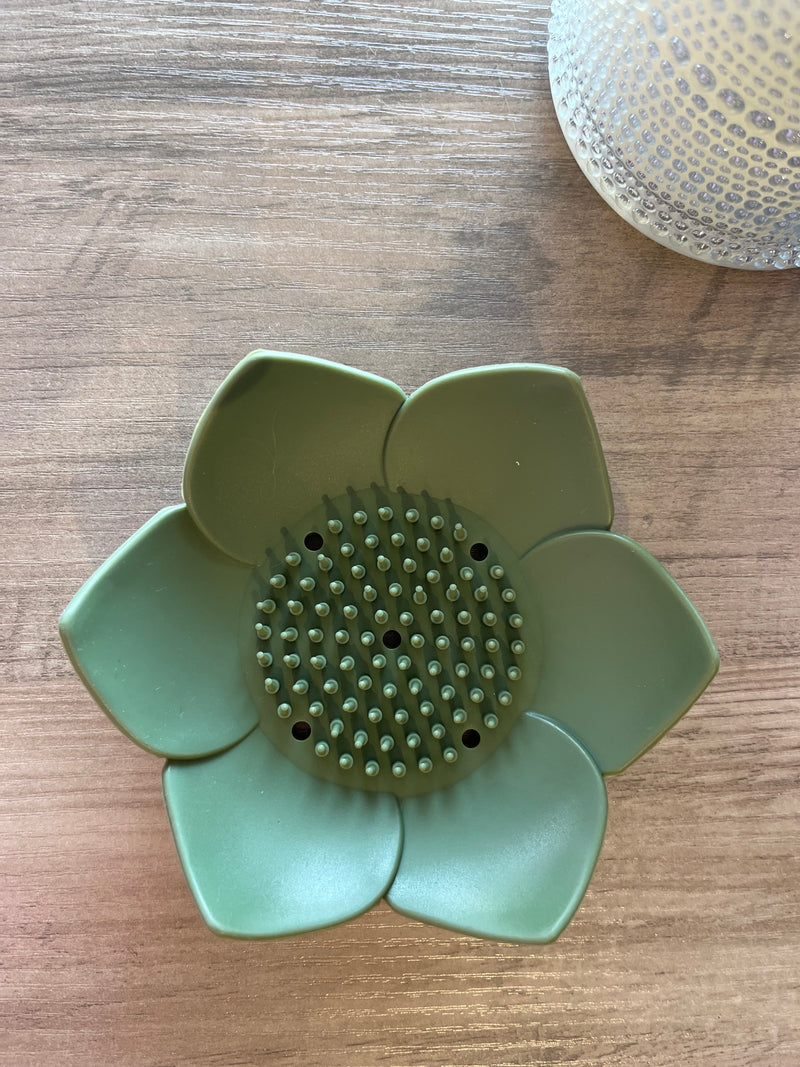 Shower Steamer Lotus Tray - Olive