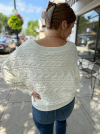 Ivory Woven Sweater - NC
